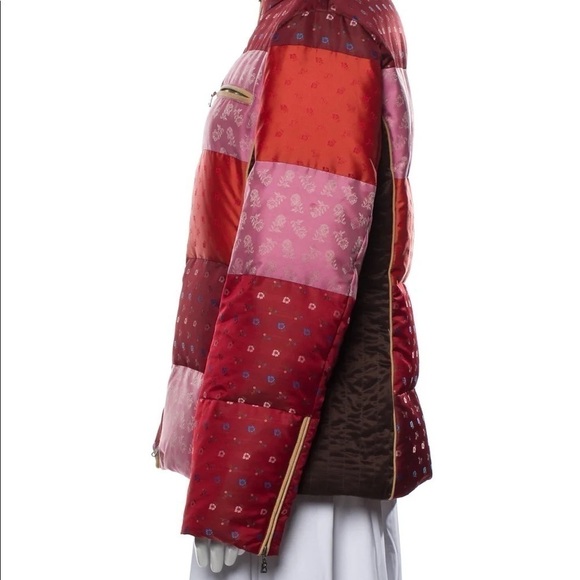 Bogner x Goan Thylmann Quilted Floral Patchwork & Leopard Print Goose Down Coat - Picture 16 of 16